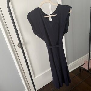Ann Taylor Navy Midi Dress